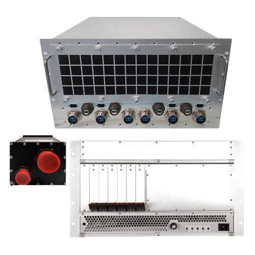 Pixus Technologies OpenVPX and SOSA-aligned 19-inch rackmount rugged enclosure system for military and defense computing.